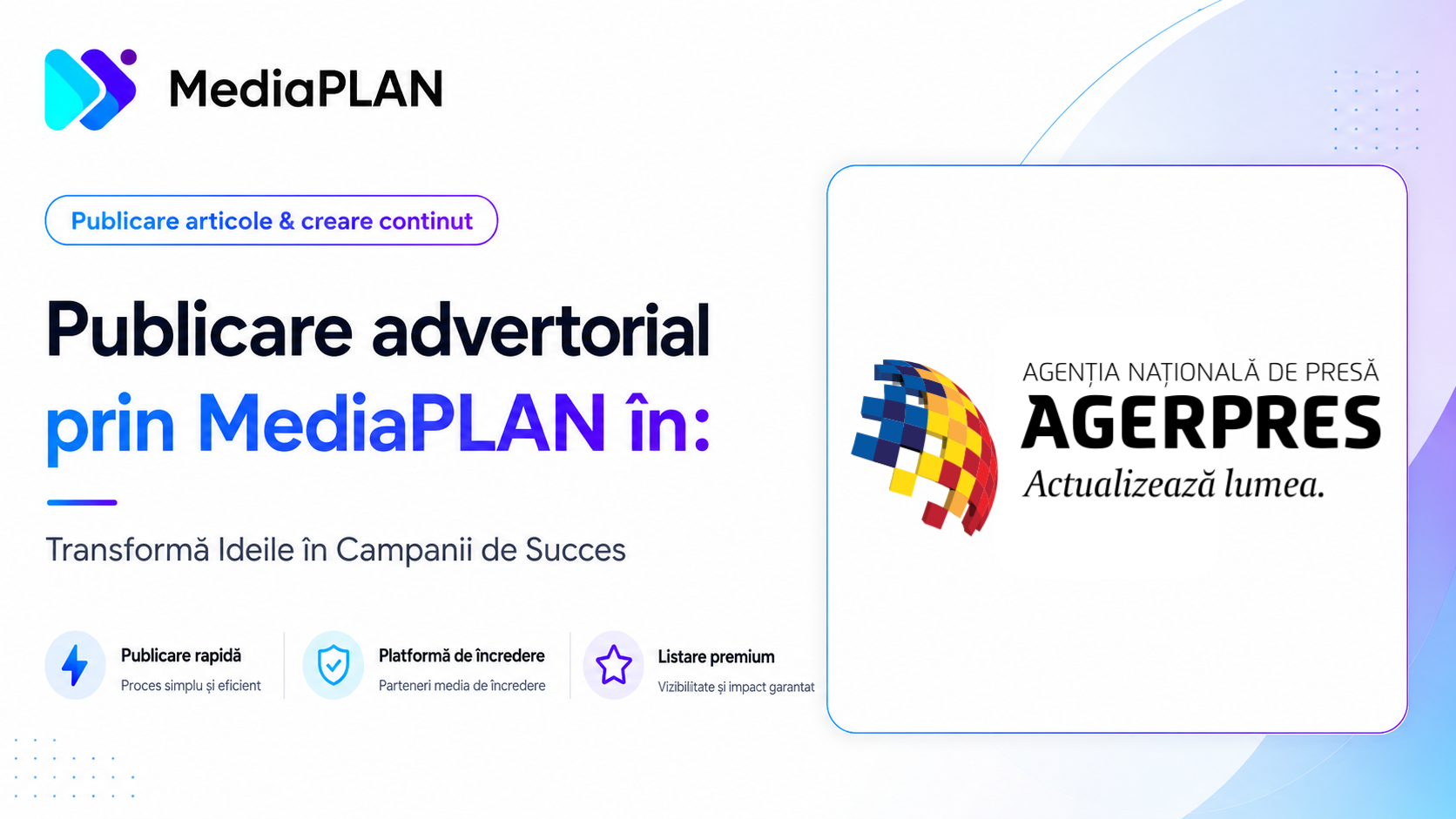 Articol advertorial Agerpres.ro