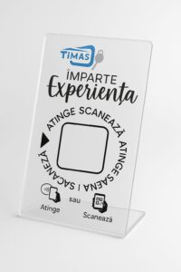 Stand Google recencenzii QR Code si NFC